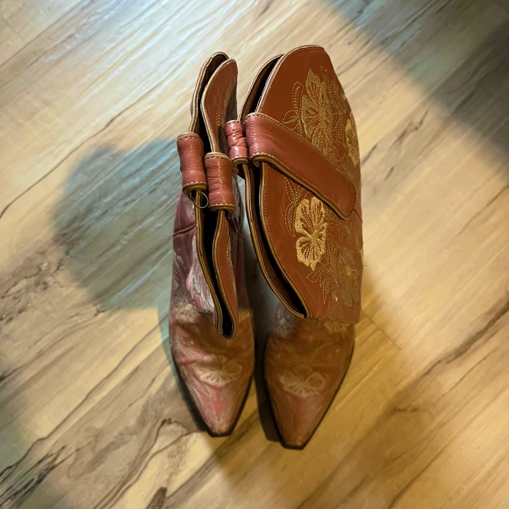 Pink Old Gringo boots - refurbished sole - Picture 7 of 14